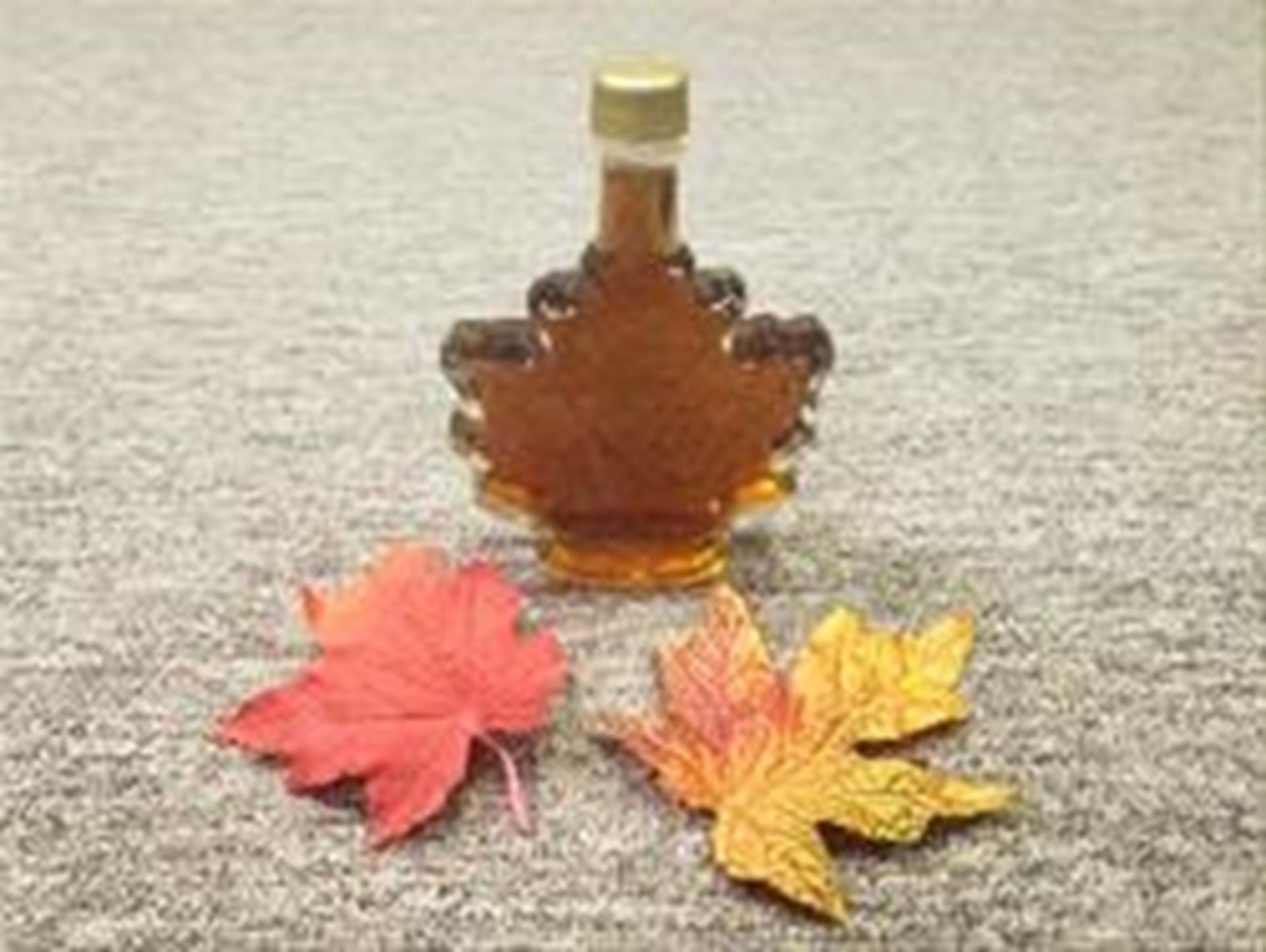 Jar of maple syrup